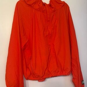 Daily Drills Vibrant Orange Windbreaker